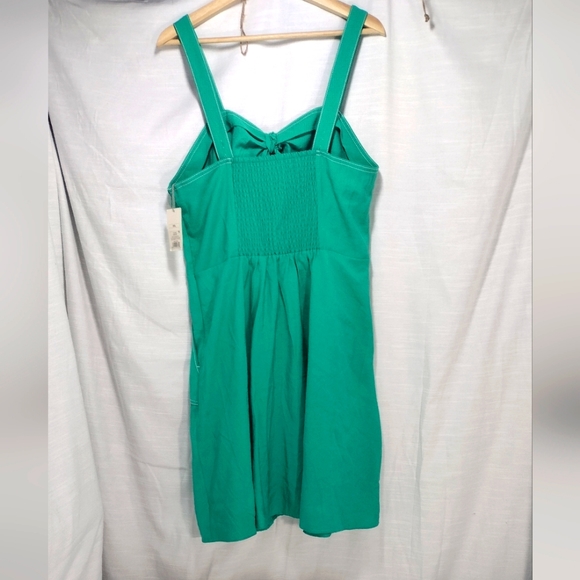 A New Day Green Sleeveless Sailor Bow A-Line Midi Dress - Picture 3 of 16